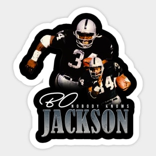 Bo Jackson Nobody Knows Sticker